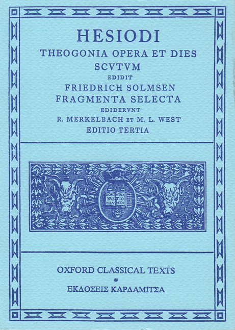Hesiodi Theogonia Opera et dies scutum
